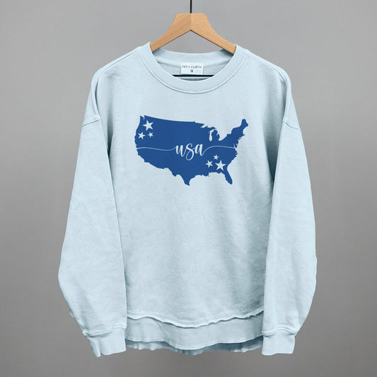 USA Silhouette Script - clothing by TeeHivey.com (Image 1)