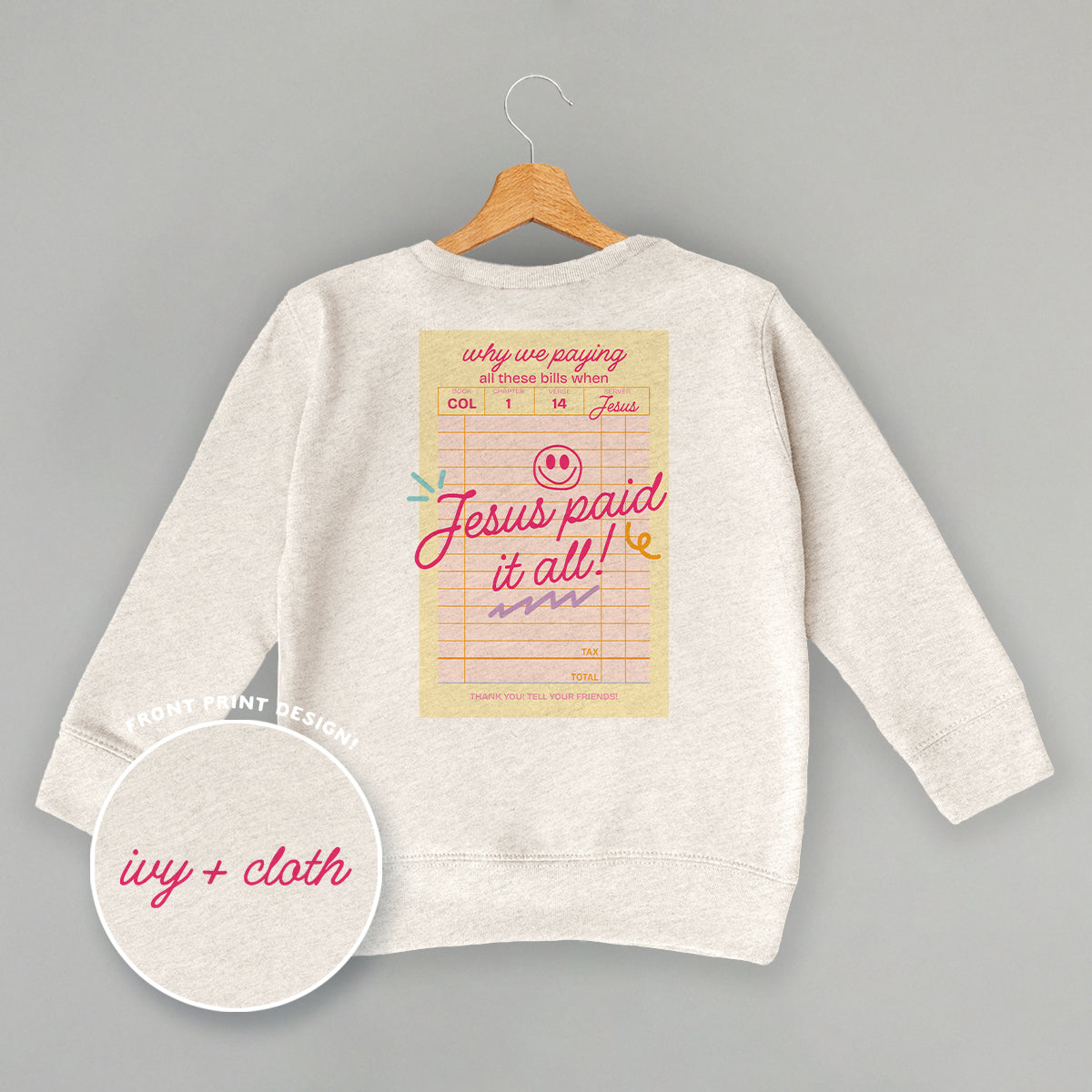 Jesus Paid It All (Kids Back Print)