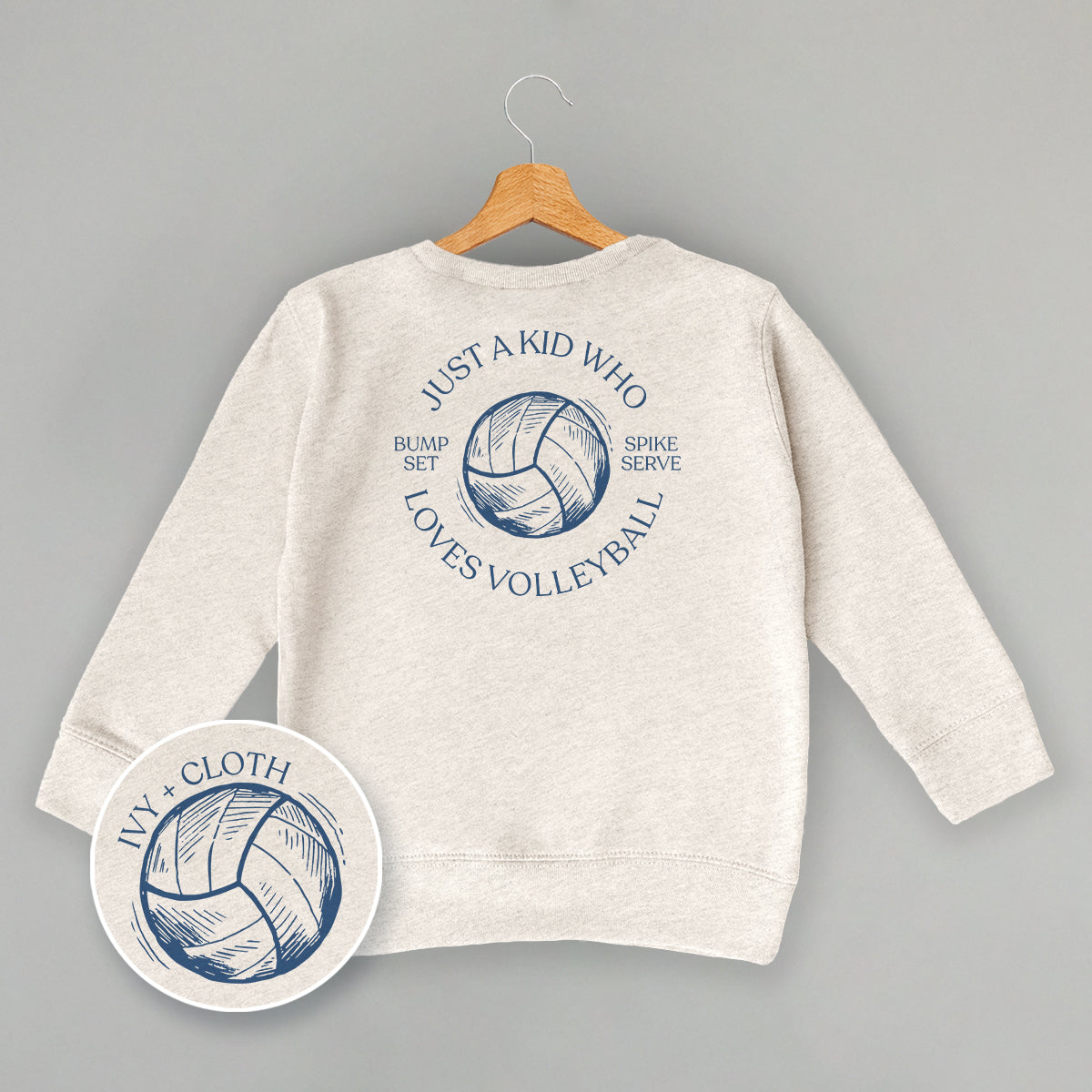 Just A Kid Who Loves Volleyball (Kids Back Print) - clothing by TeeHivey.com (Image 3)