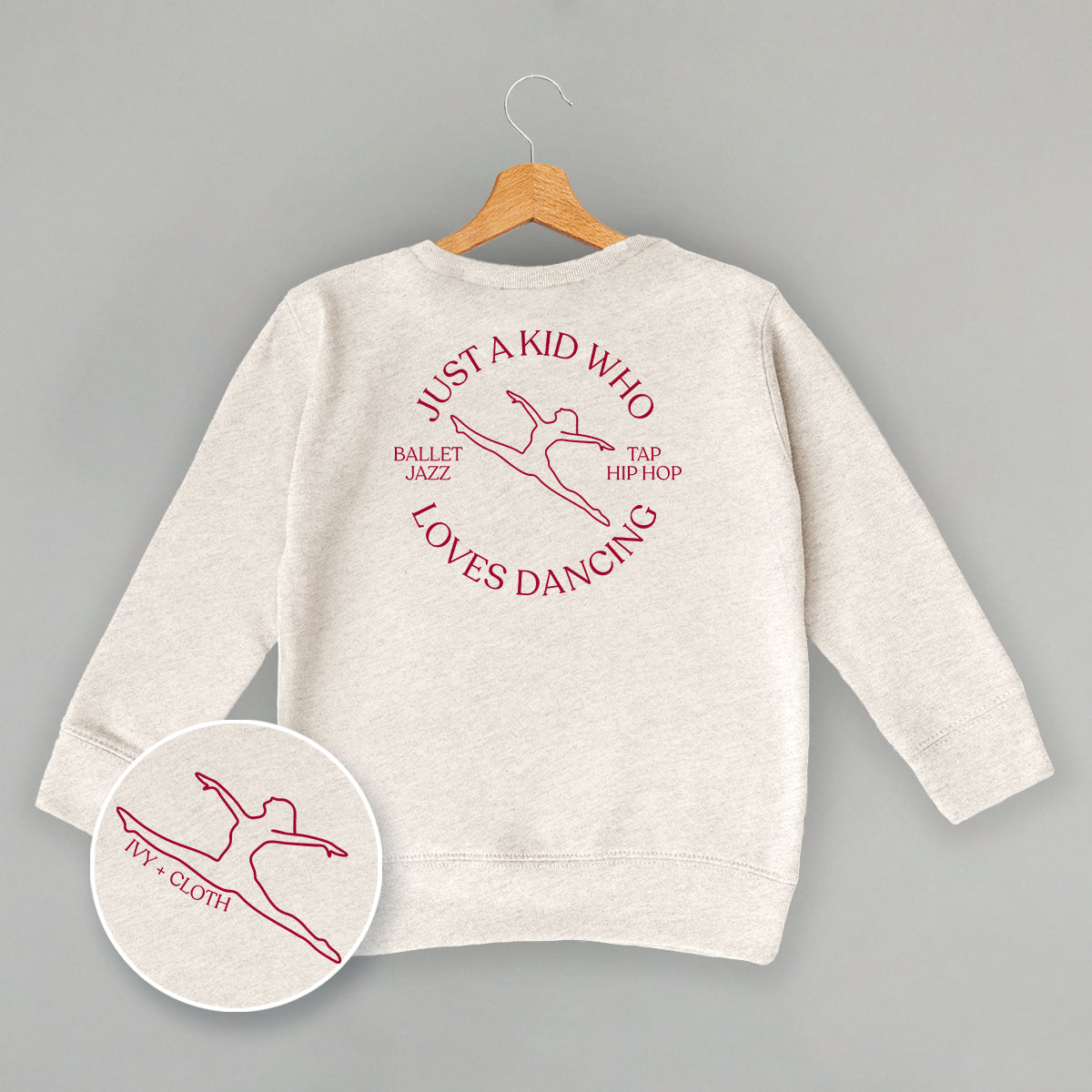 Just A Kid Who Loves Dancing (Kids Back Print) - clothing by TeeHivey.com (Image 2)