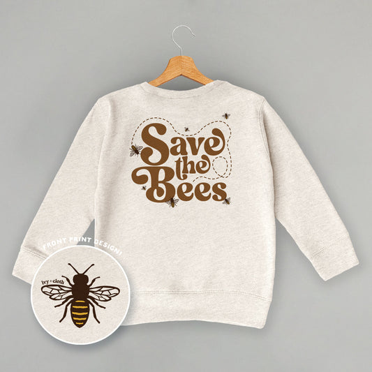Save The Bees (Kids Back Print) - clothing by TeeHivey.com (Image 1)