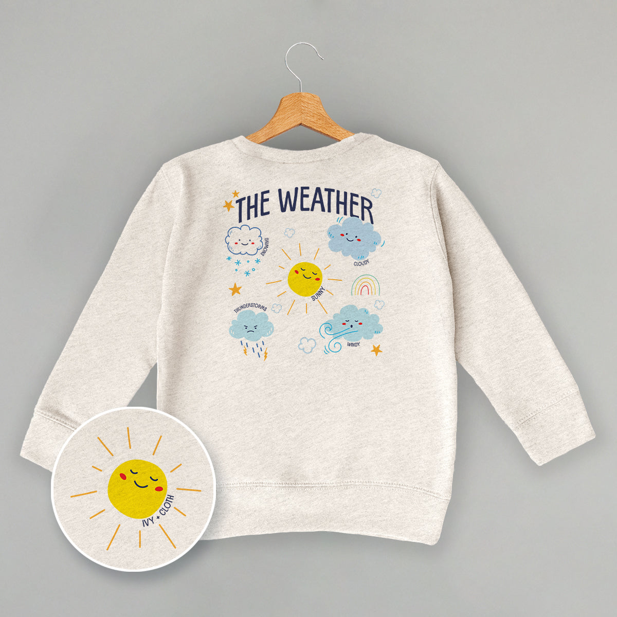 The Weather Doodles (Kids Back Print) - clothing by TeeHivey.com (Image 2)