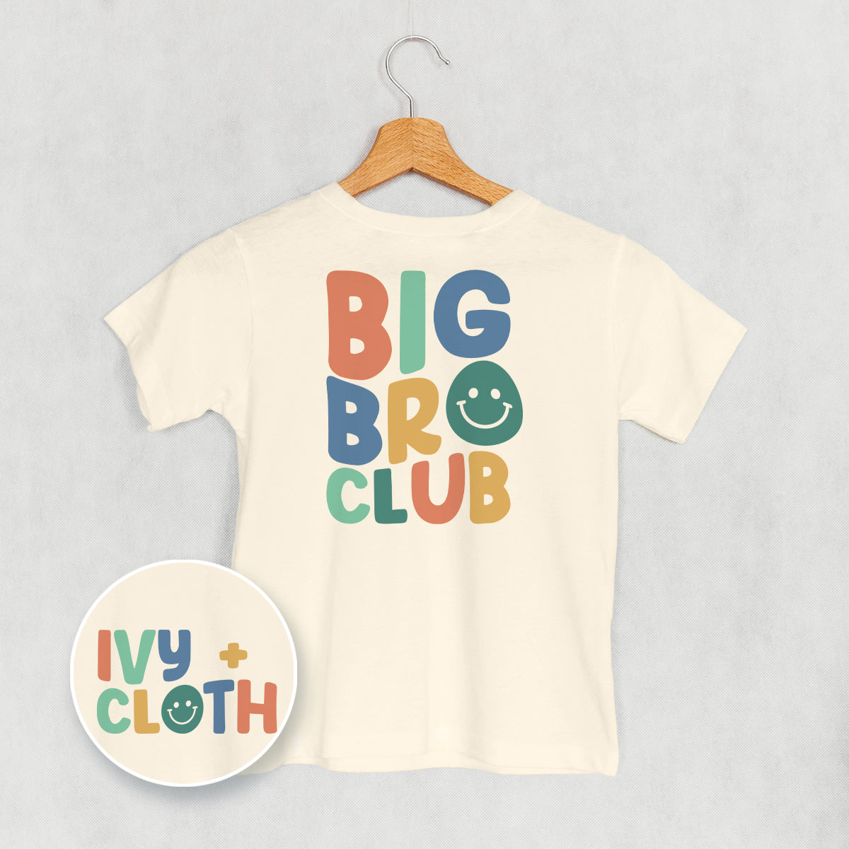 Big Bro Club (Kids Back Print) - clothing by TeeHivey.com (Image 1)