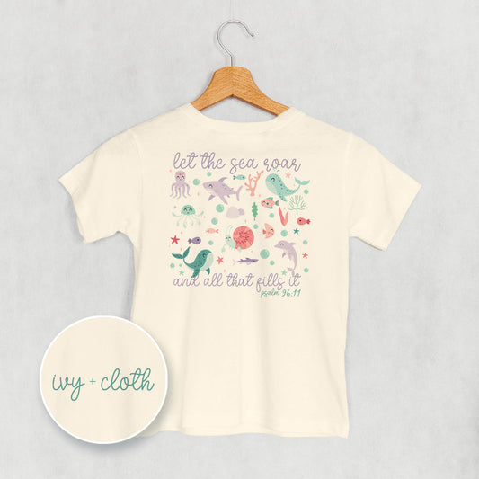 Let The Sea Roar Psalm 96:11 (Kids Back Print) - clothing by TeeHivey.com (Image 1)