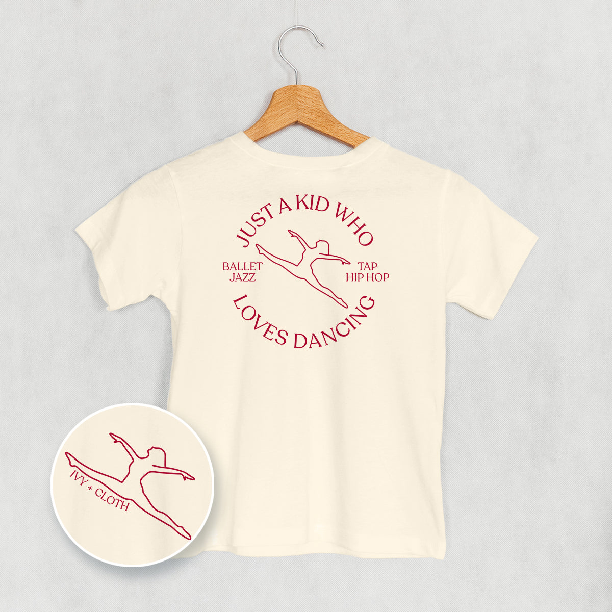 Just A Kid Who Loves Dancing (Kids Back Print) - clothing by TeeHivey.com (Image 3)