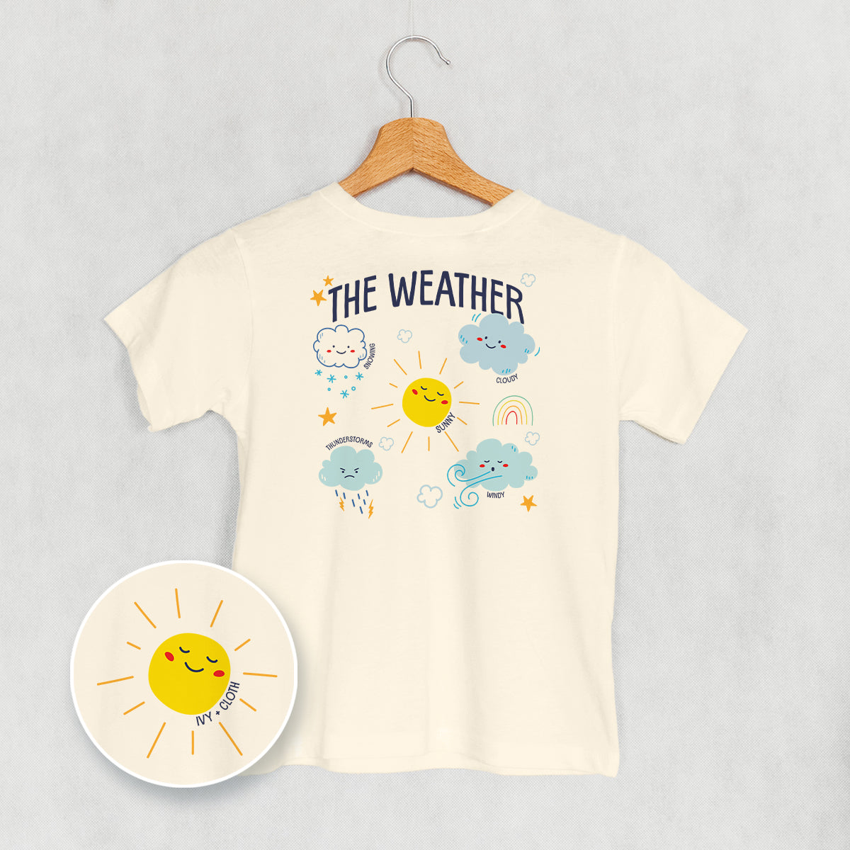 The Weather Doodles (Kids Back Print) - clothing by TeeHivey.com (Image 3)