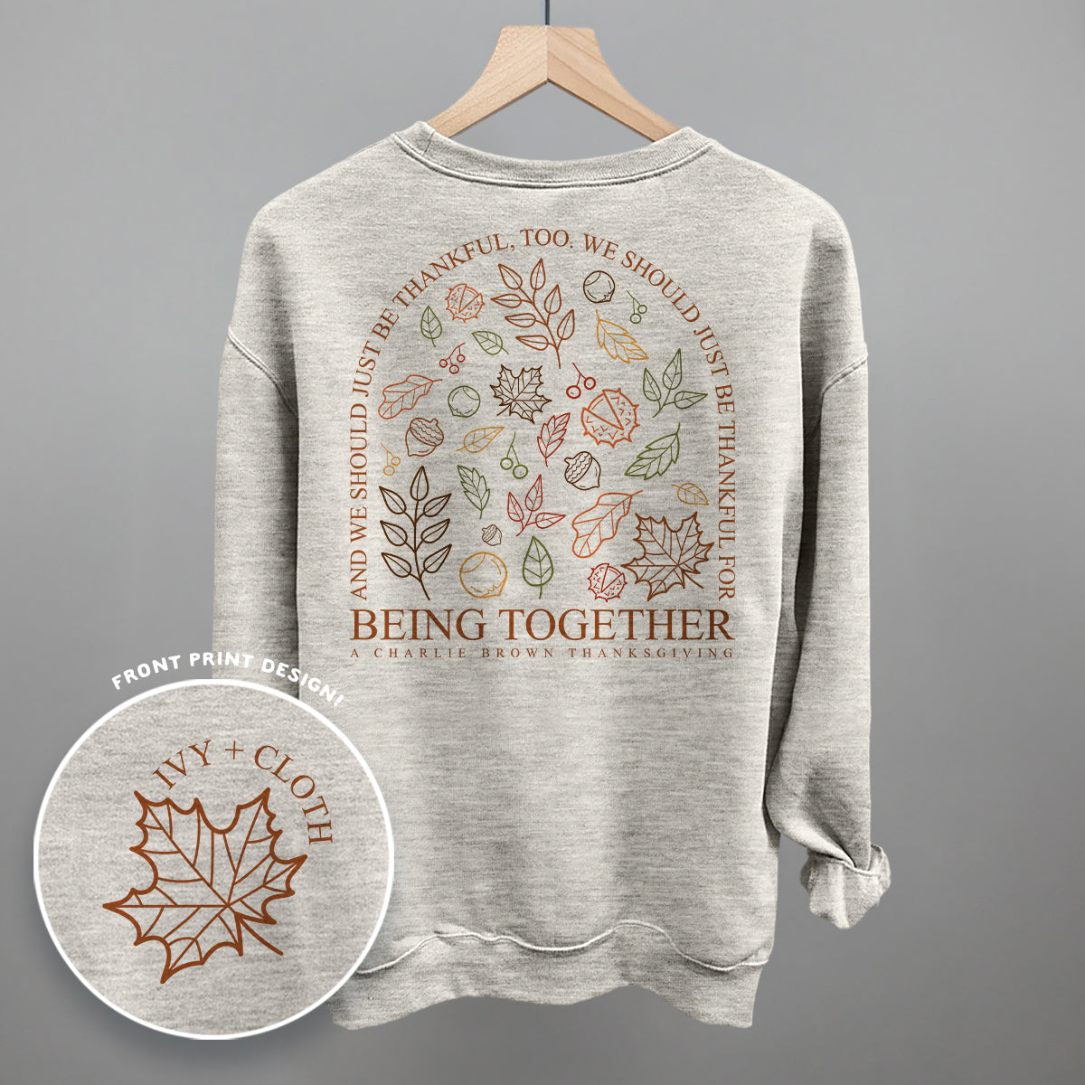 Thankful For Being Together (Back Print) - clothing by TeeHivey.com (Image 3)