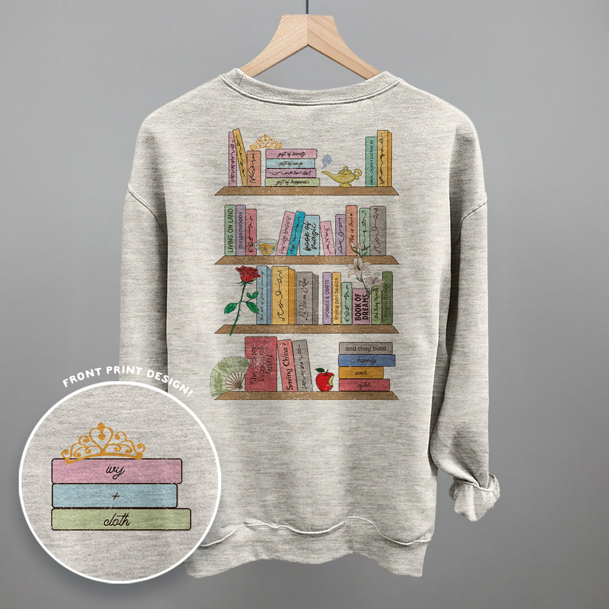 Princess Book Shelves (Back Print) - clothing by TeeHivey.com (Image 3)