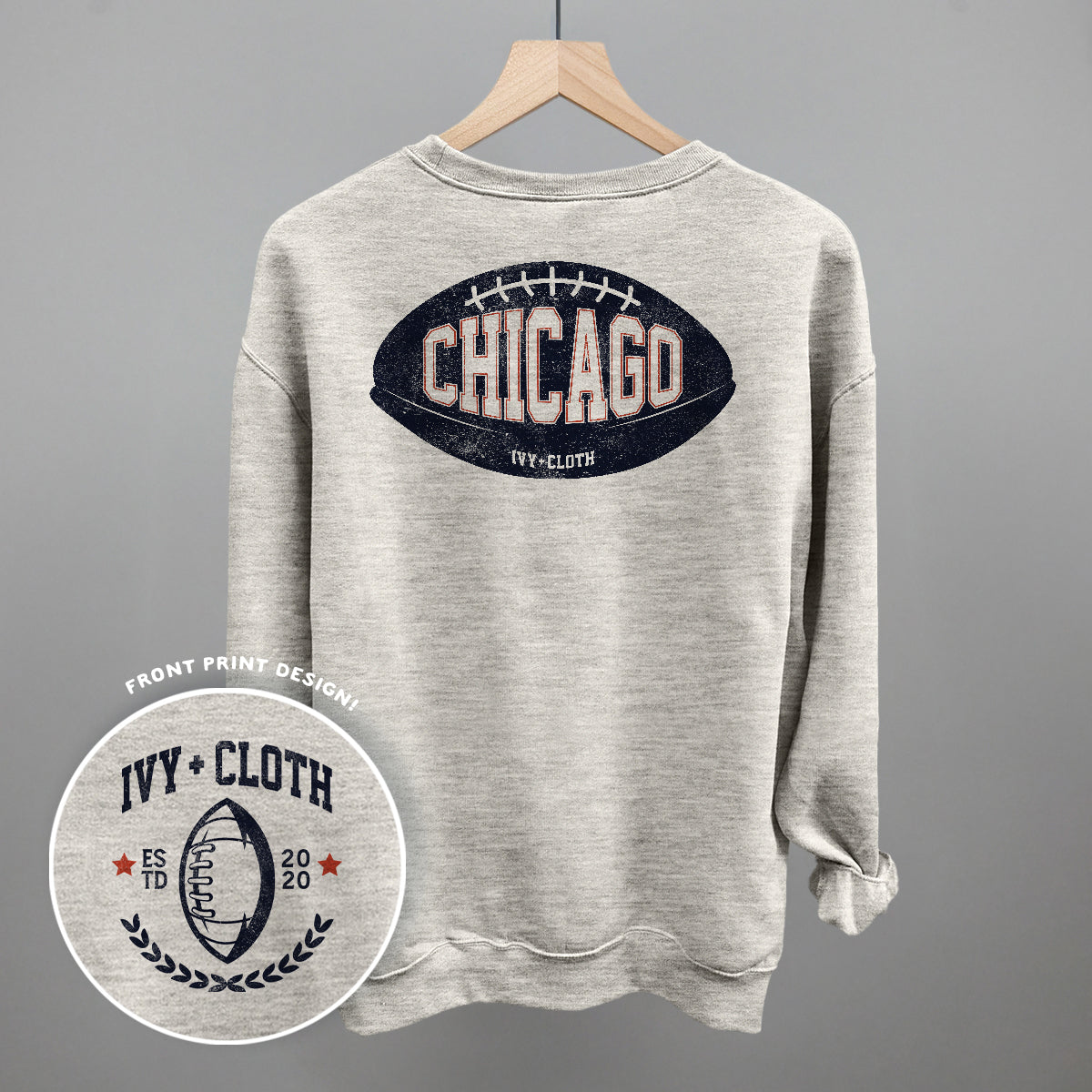 Chicago Football (Back Print) - clothing by TeeHivey.com (Image 4)