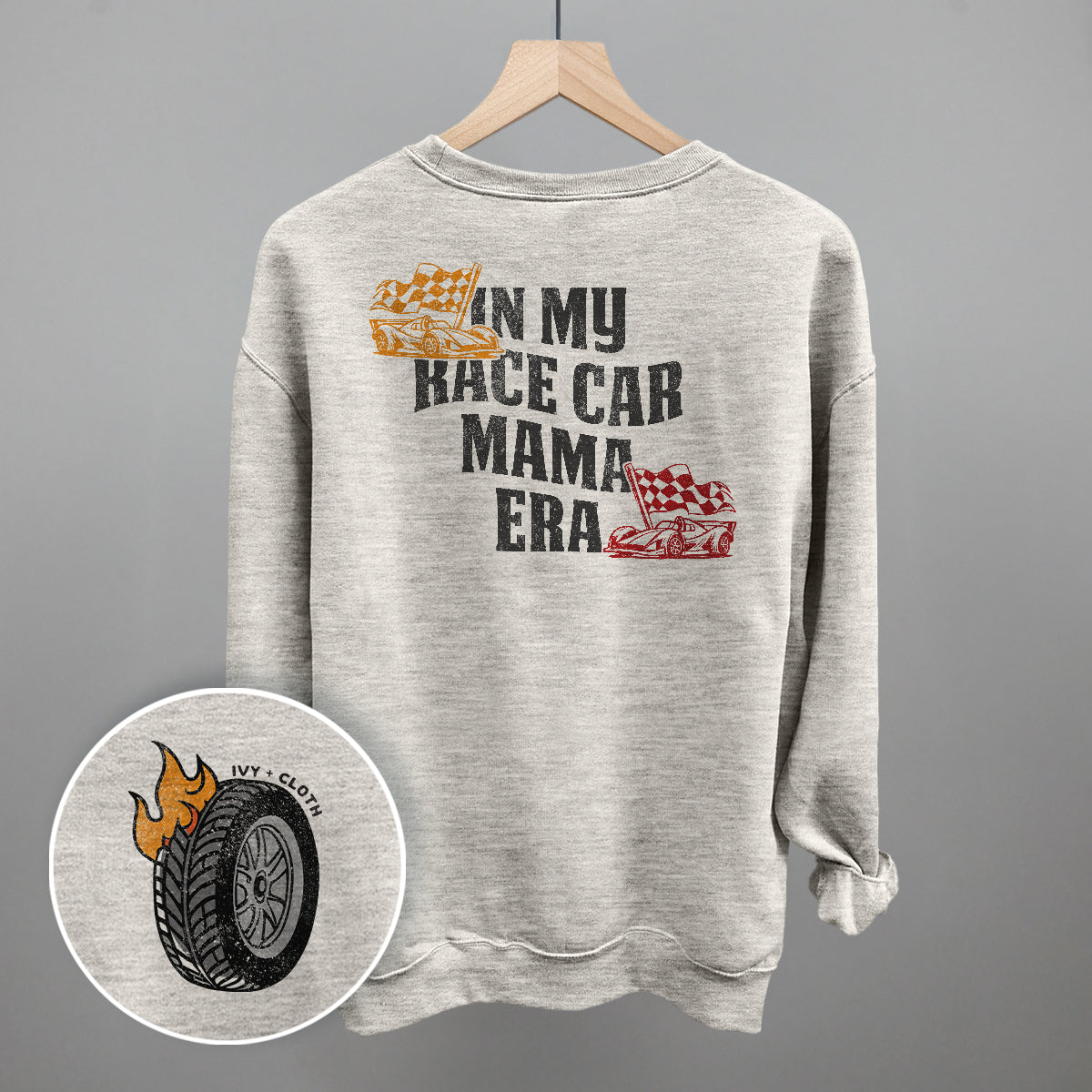 In My Race Car Mama Era (Back Print) - clothing by TeeHivey.com (Image 3)