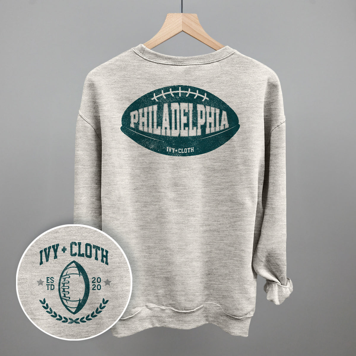 Philadelphia Football (Back Print) - clothing by TeeHivey.com (Image 1)