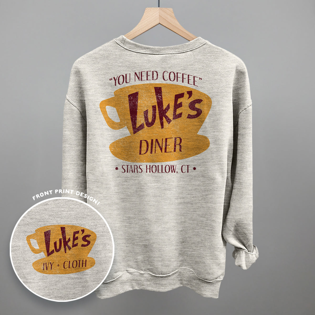 Luke's Diner Doodle (Back Print) - clothing by TeeHivey.com (Image 2)