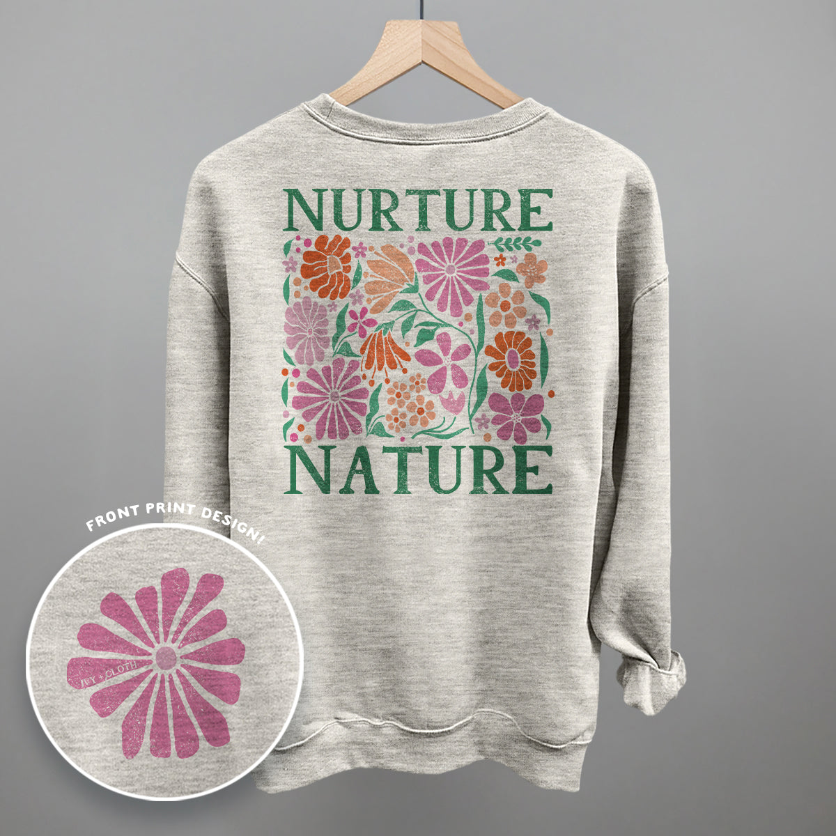 Nurture Nature Abstract (Back Print) - clothing by TeeHivey.com (Image 5)
