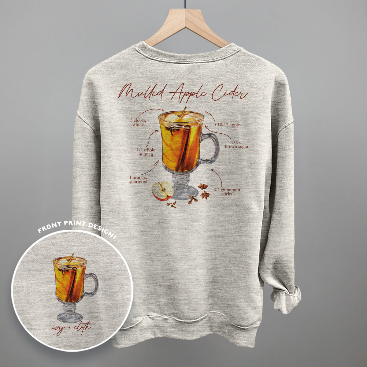 Mulled Apple Cider Recipe (Back Print)