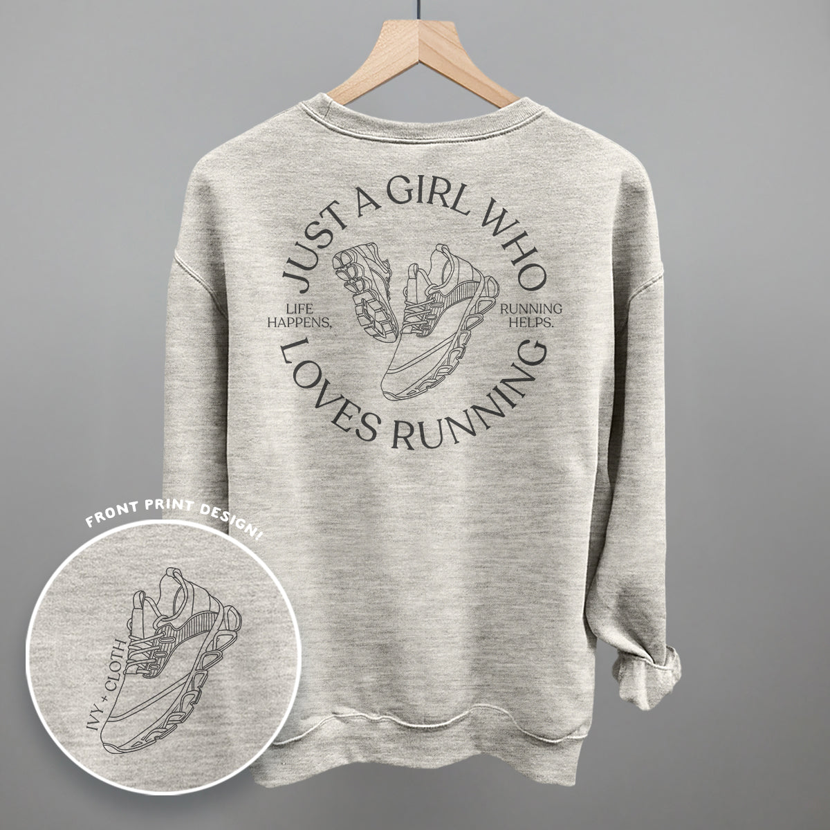 Just A Girl Who Loves Running (Back Print) - clothing by TeeHivey.com (Image 5)