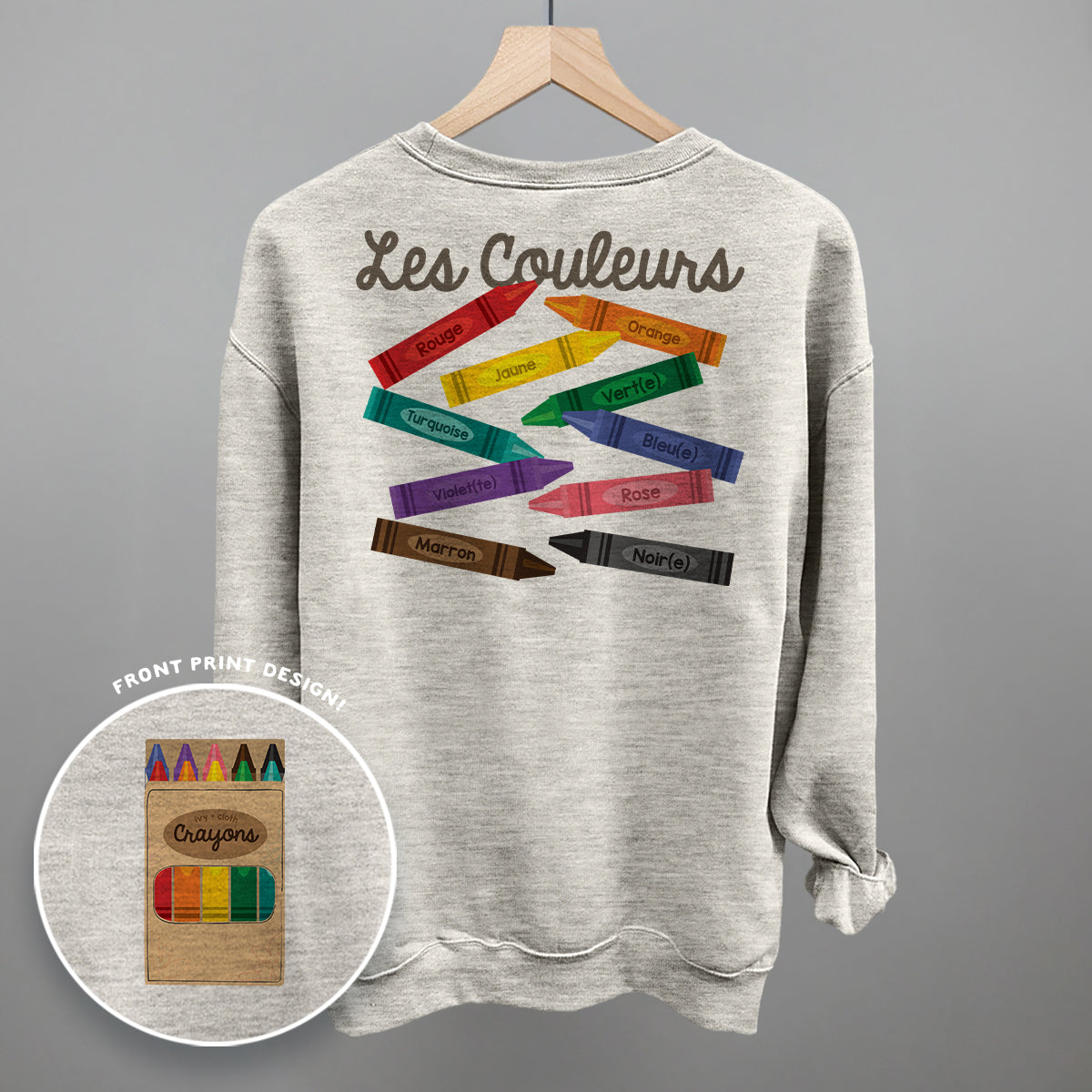 Les Couleurs (Back Print) - clothing by TeeHivey.com (Image 3)