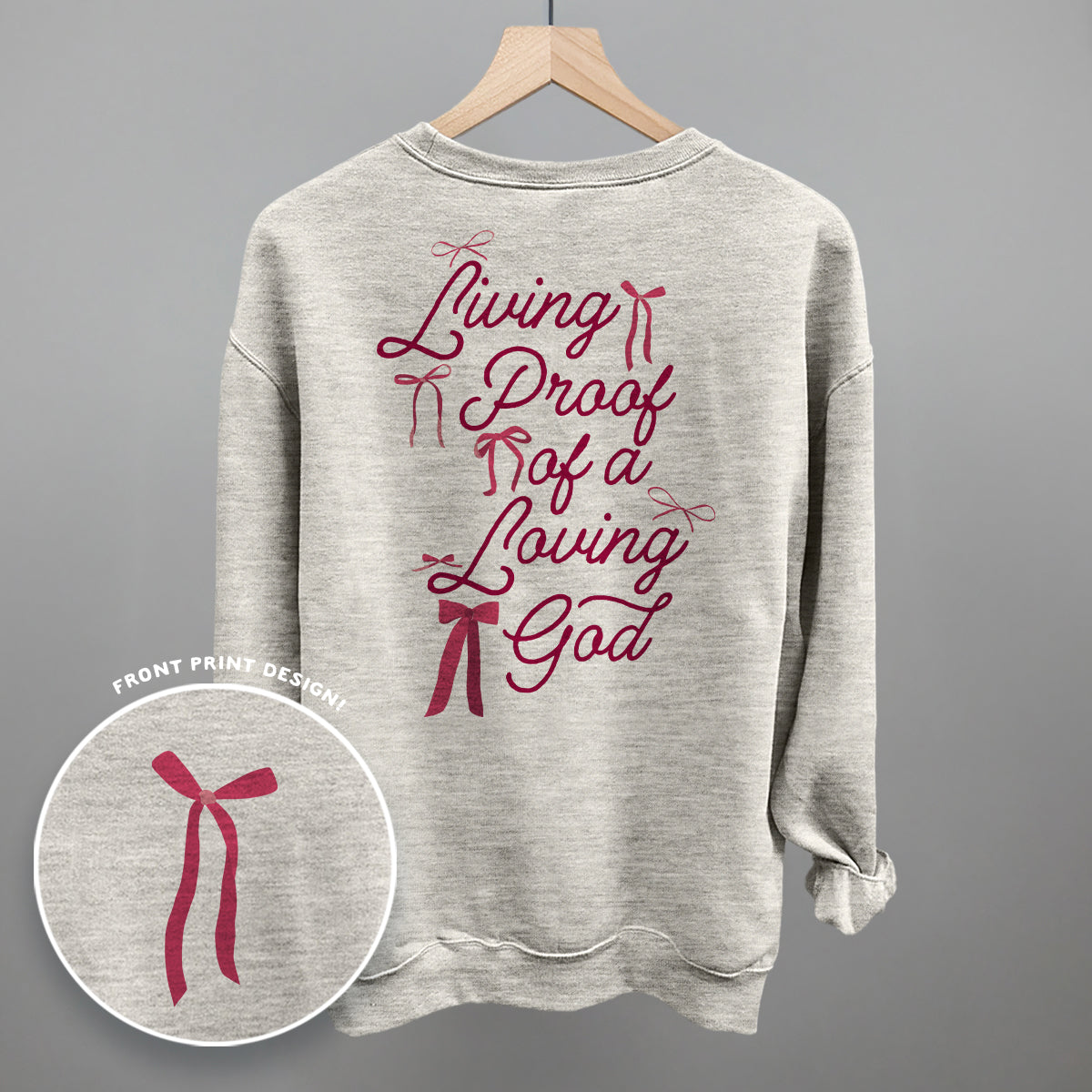 Living Proof Of A Loving God Back Print - clothing by TeeHivey.com (Image 5)