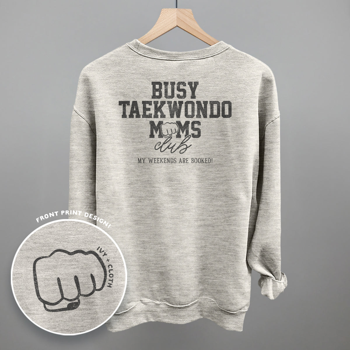 Busy Taekwondo Moms Club (Back Print) - clothing by TeeHivey.com (Image 4)