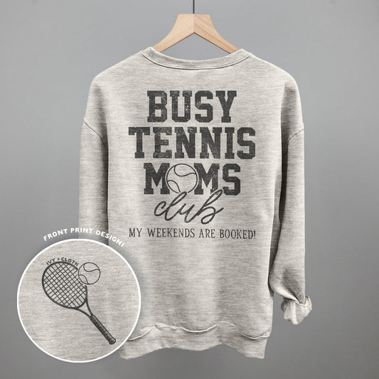 Busy Tennis Moms Club (Back Print) - clothing by TeeHivey.com (Image 1)