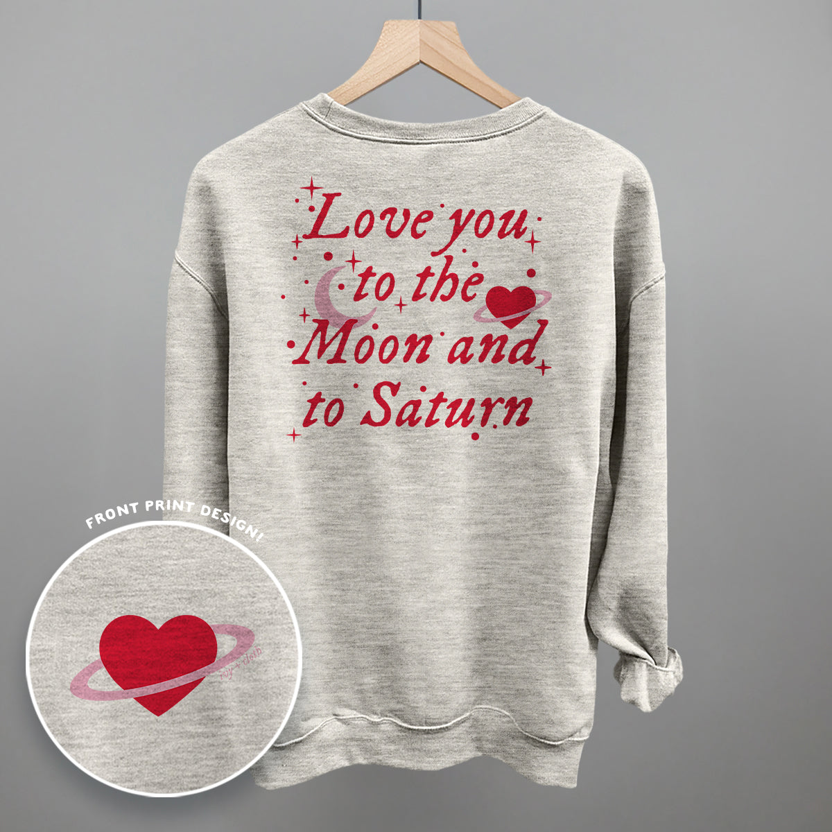 To The Moon And To Saturn (Back Print) - clothing by TeeHivey.com (Image 5)