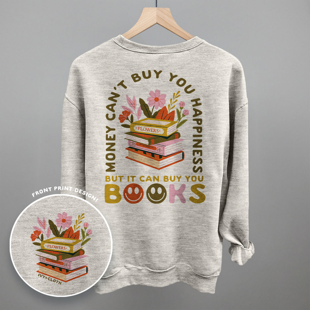 It Can Buy You Books (Back Print) - clothing by TeeHivey.com (Image 2)