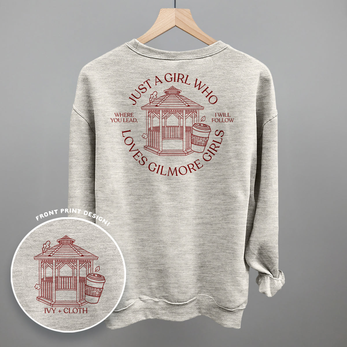 Just A Girl Who Loves Gilmore Girls (Back Print) - clothing by TeeHivey.com (Image 1)