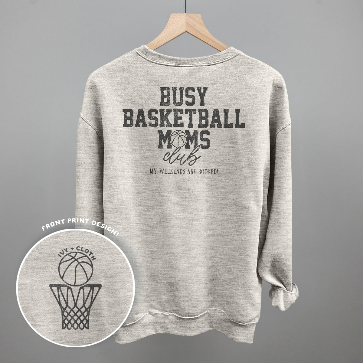 Busy Basketball Moms Club (Back Print) - clothing by TeeHivey.com (Image 3)