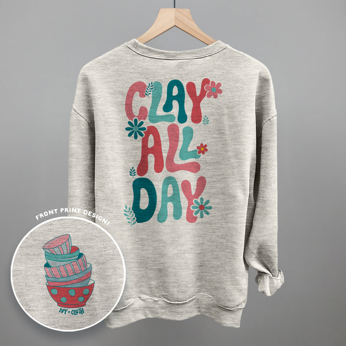 Clay All Day (Back Print) - clothing by TeeHivey.com (Image 5)