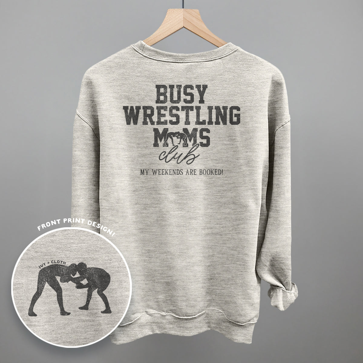Busy Wrestling Moms Club (Back Print) - clothing by TeeHivey.com (Image 4)