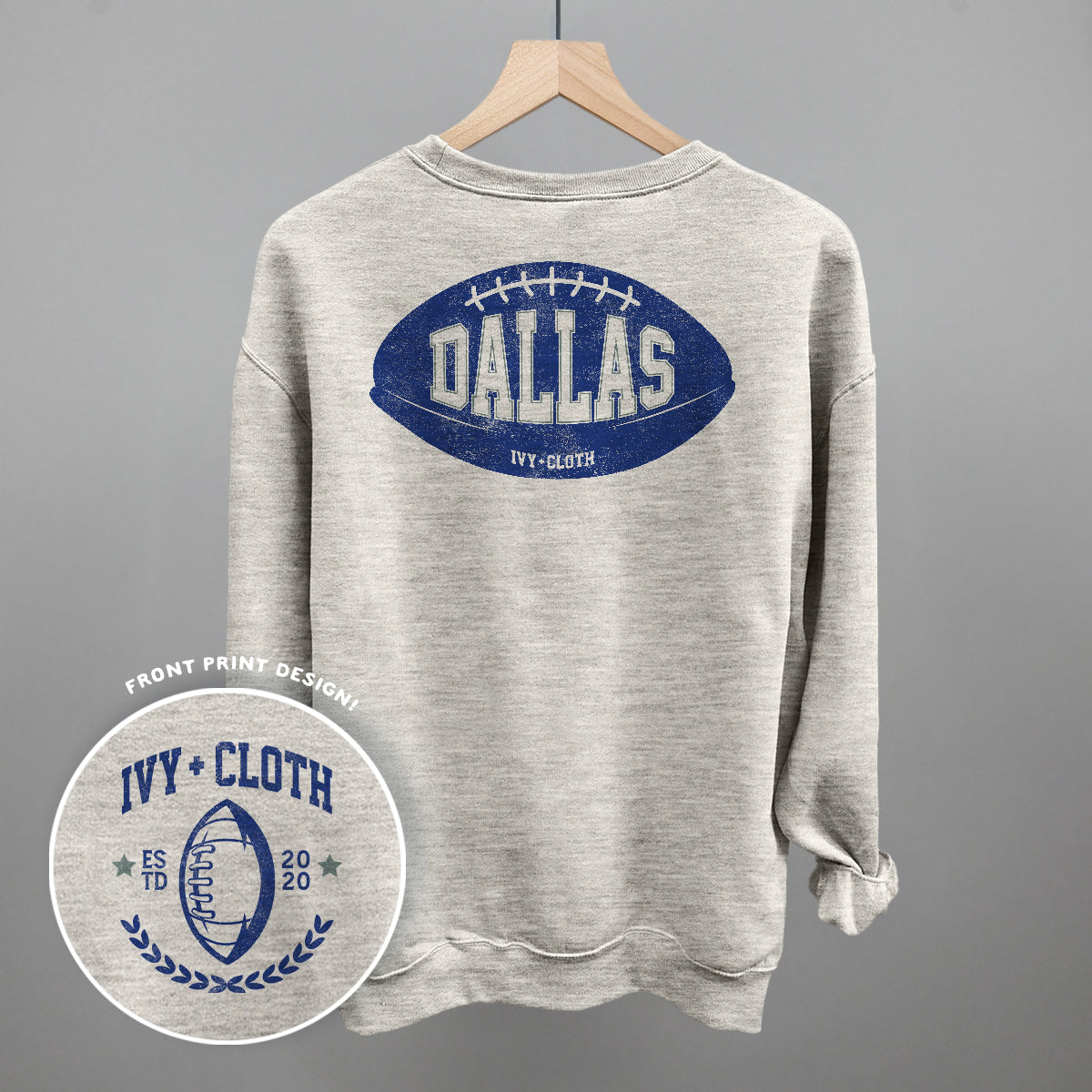 Dallas Football (Back Print) - clothing by TeeHivey.com (Image 4)