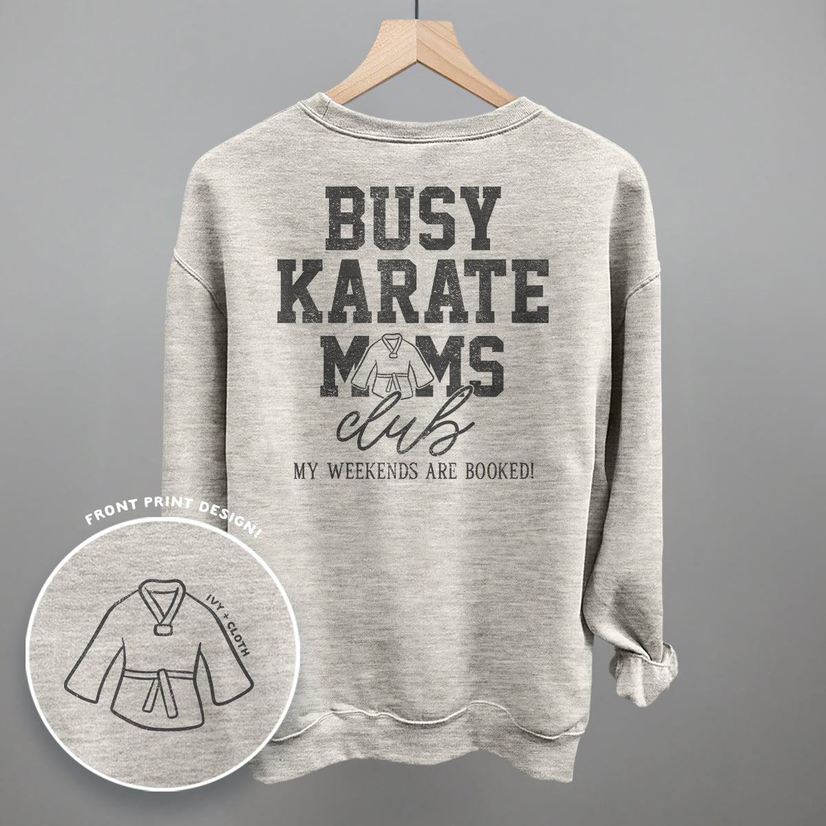 Busy Karate Moms Club (Back Print) - clothing by TeeHivey.com (Image 1)