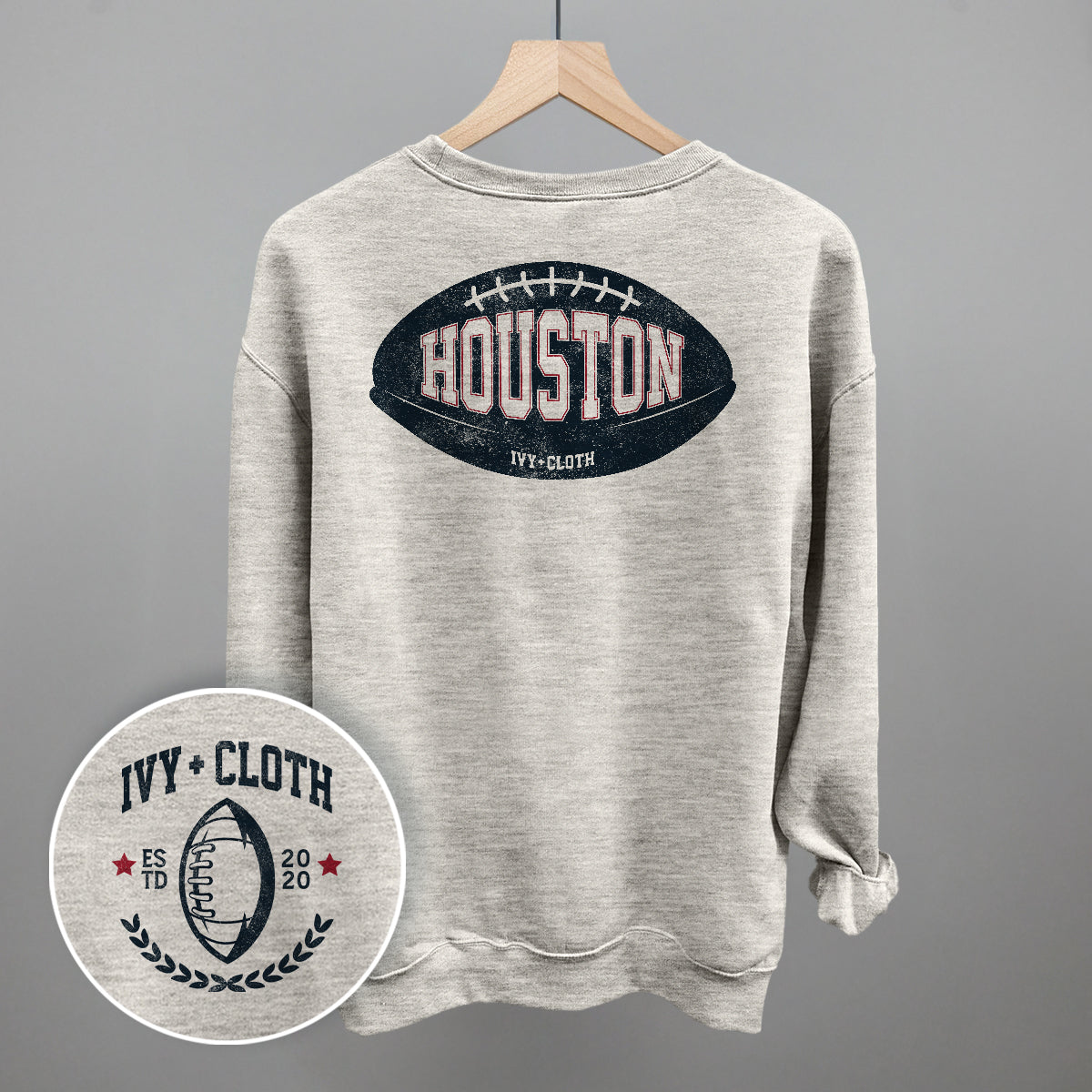 Houston Football (Back Print) - clothing by TeeHivey.com (Image 1)