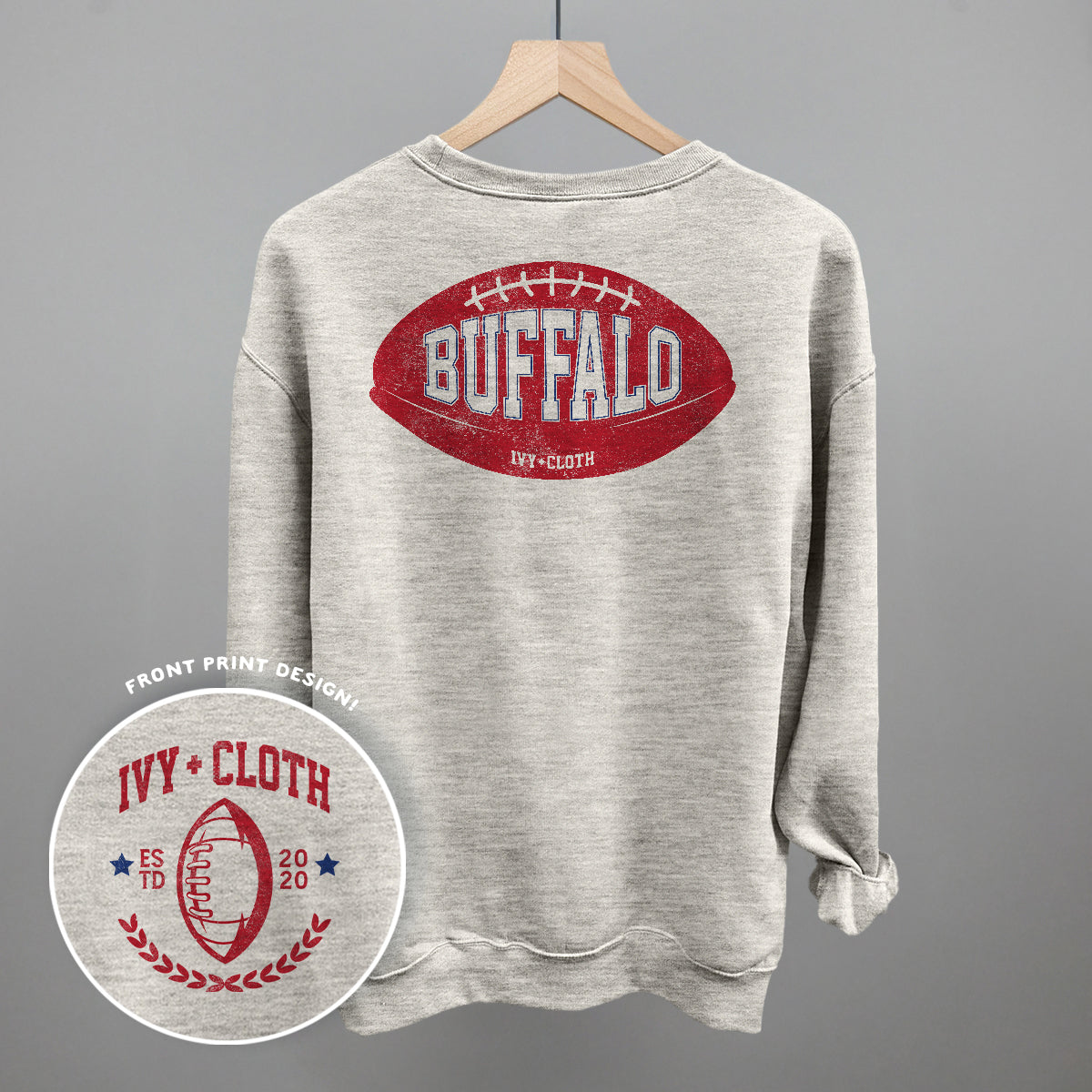 Buffalo Football (Back Print) - clothing by TeeHivey.com (Image 4)