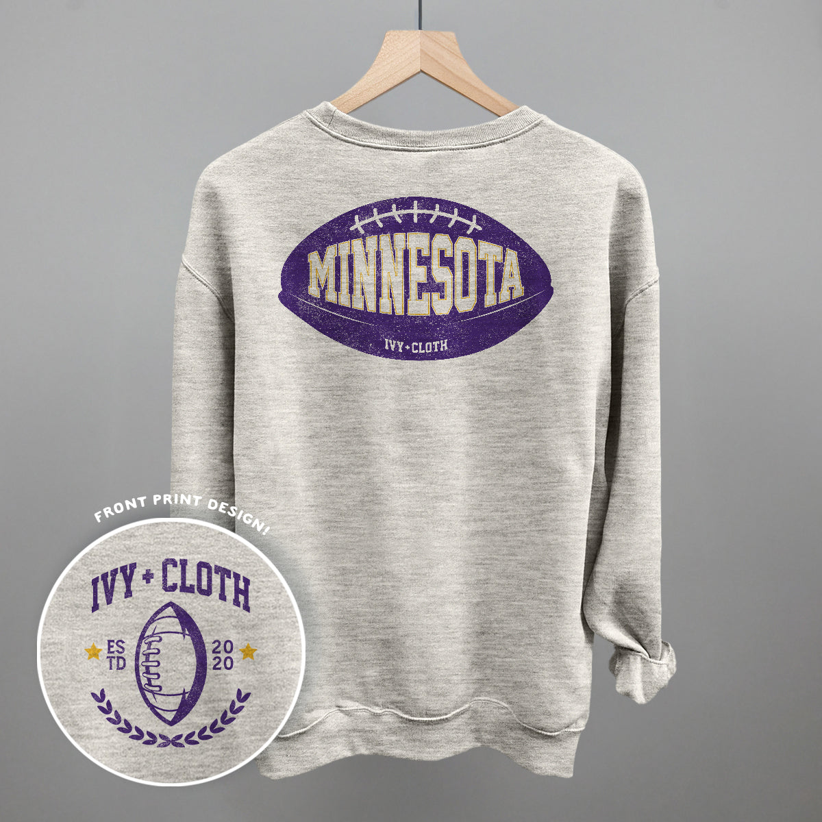 Minnesota Football (Back Print) - clothing by TeeHivey.com (Image 3)