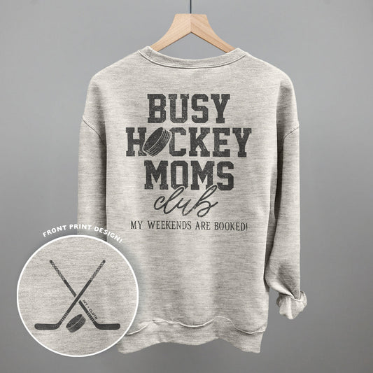 Busy Hockey Moms Club (Back Print) - clothing by TeeHivey.com (Image 1)