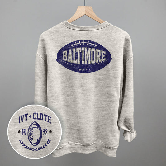 Baltimore Football (Back Print) - clothing by TeeHivey.com (Image 1)