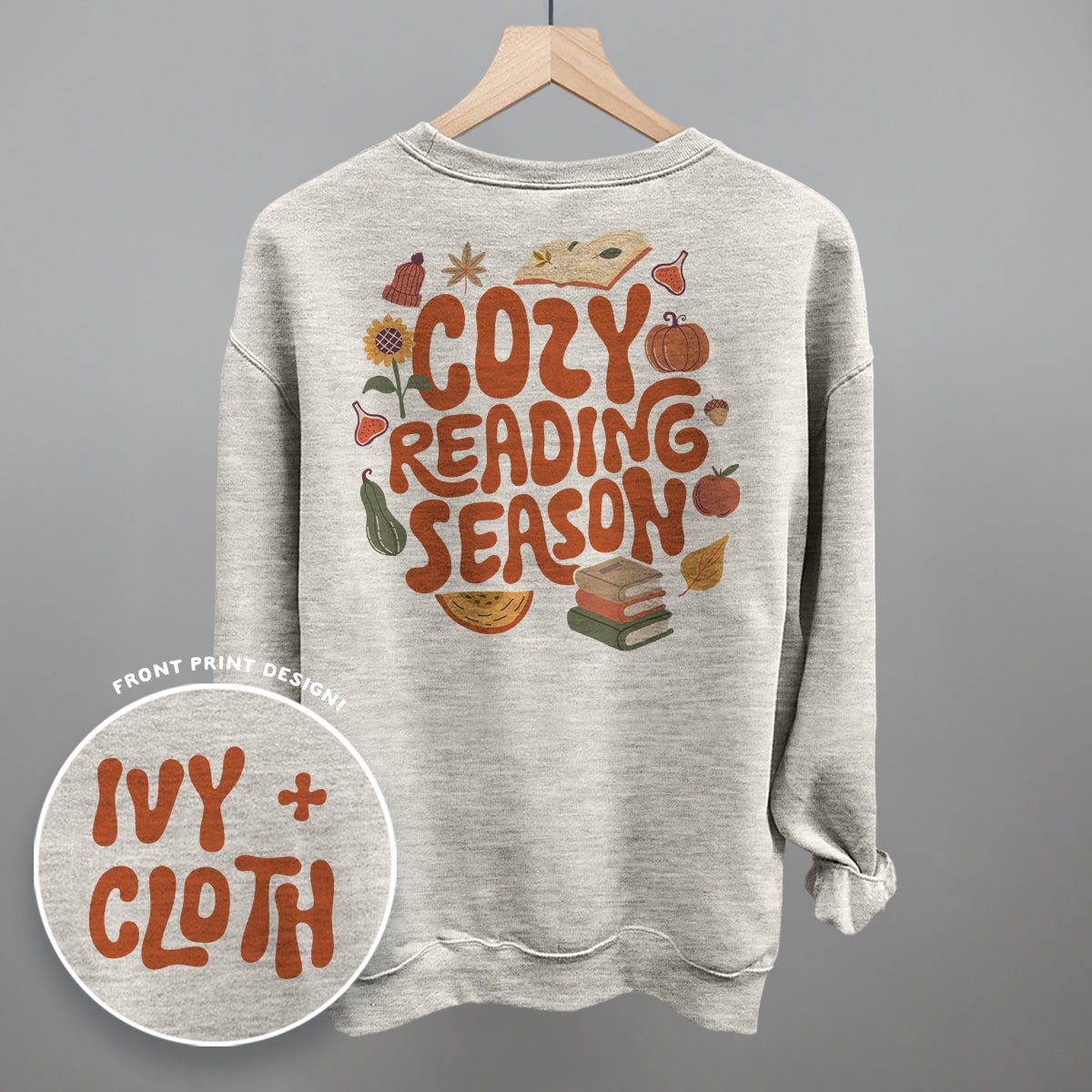 Cozy Reading Season (Back Print) - clothing by TeeHivey.com (Image 4)