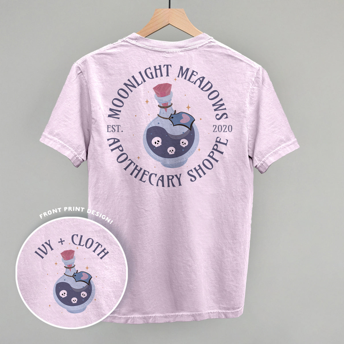 Moonlight Meadows Apothecary Shoppe (Back Print) - clothing by TeeHivey.com (Image 3)