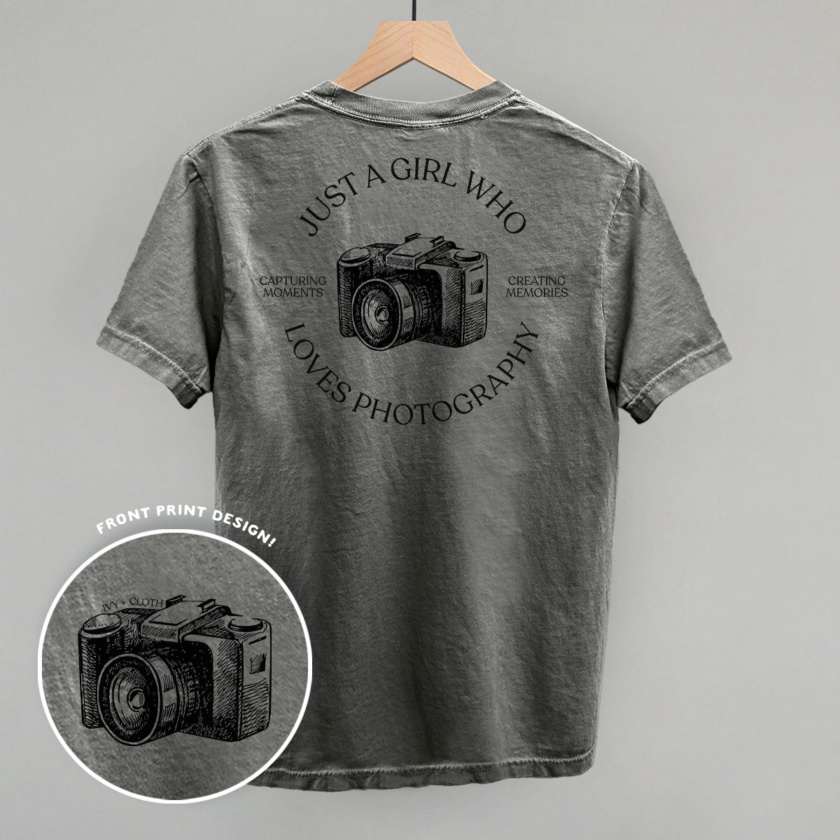 Just A Girl Who Loves Photography (Back Print) - clothing by TeeHivey.com (Image 5)