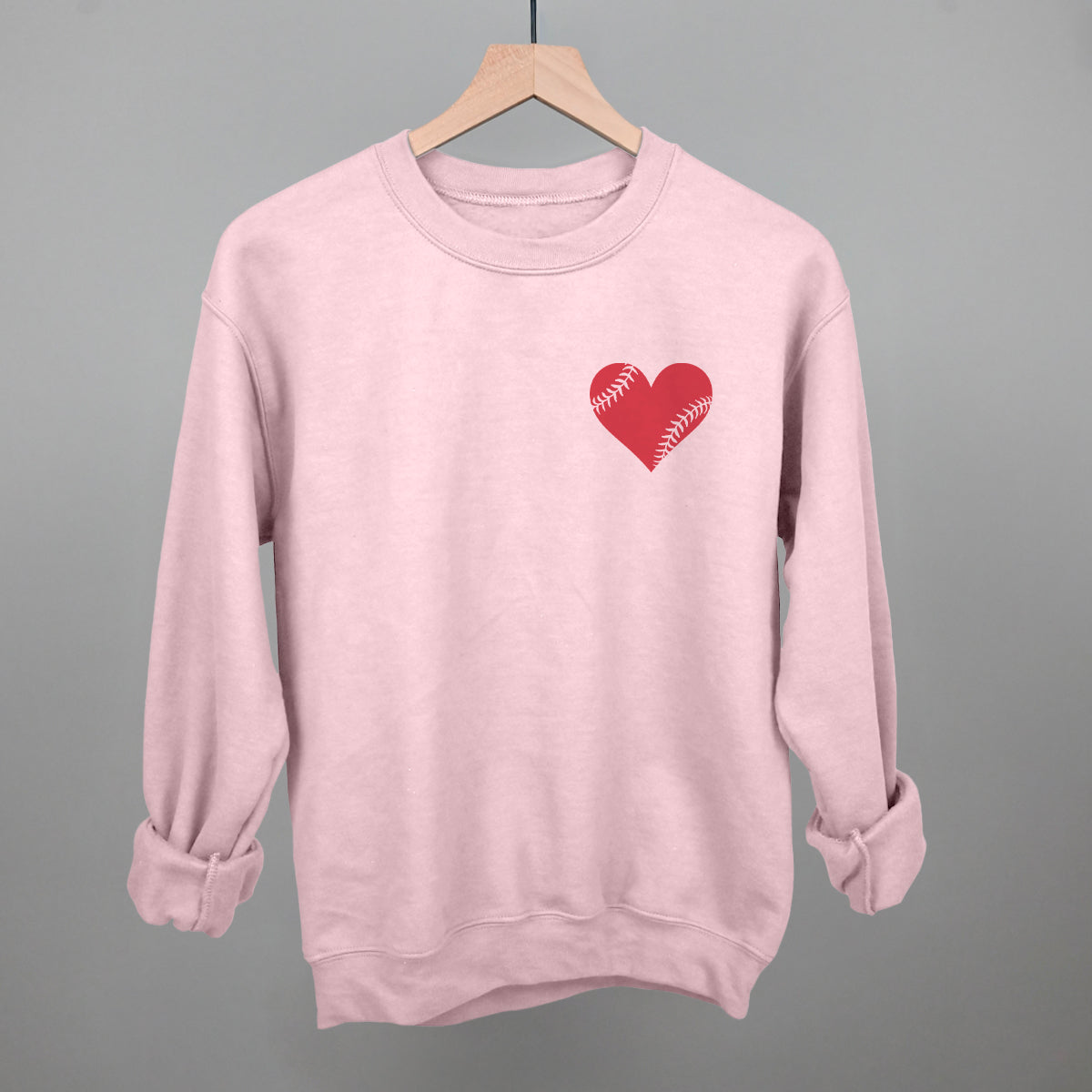 Baseball Heart (Left Chest) - clothing by TeeHivey.com (Image 4)