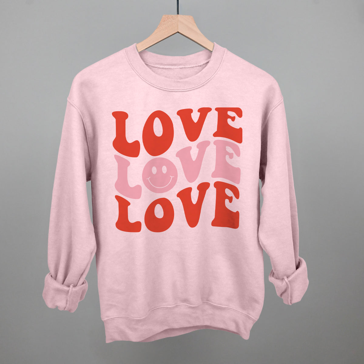Love (Repeated Smiley Face) - clothing by TeeHivey.com (Image 1)