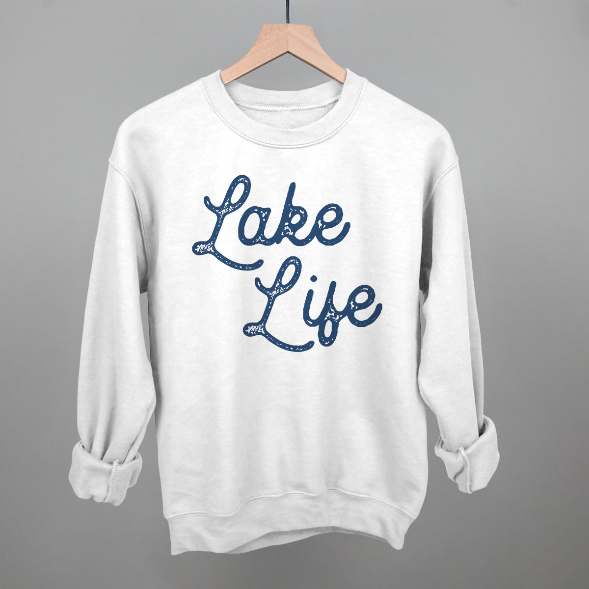 Lake Life (Distressed Script) - clothing by TeeHivey.com (Image 3)