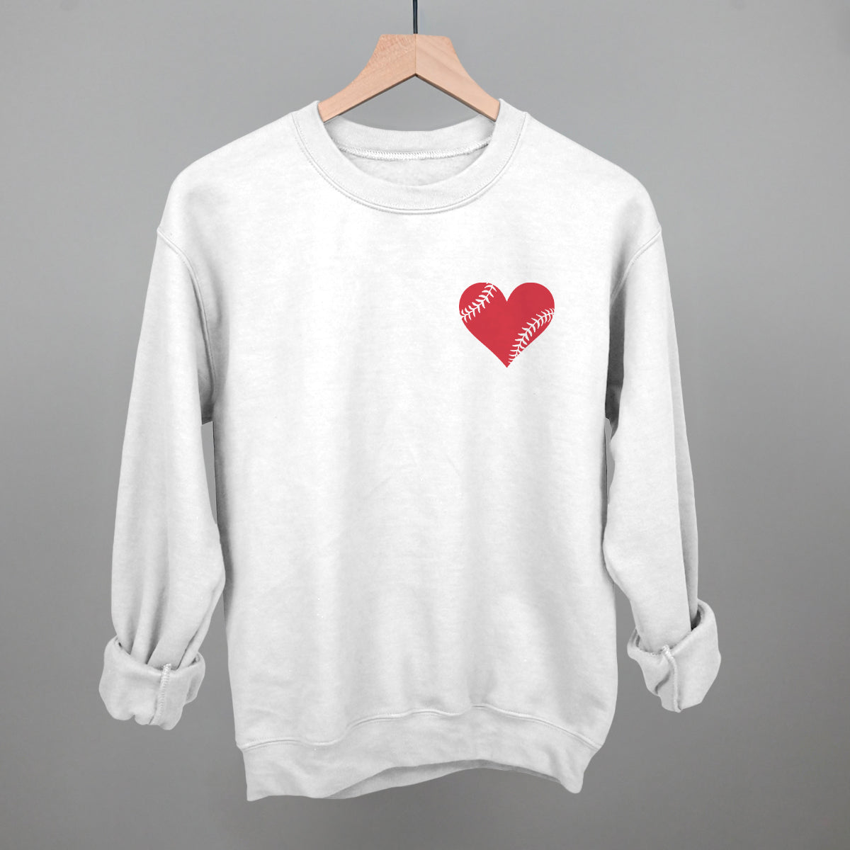 Baseball Heart (Left Chest) - clothing by TeeHivey.com (Image 5)