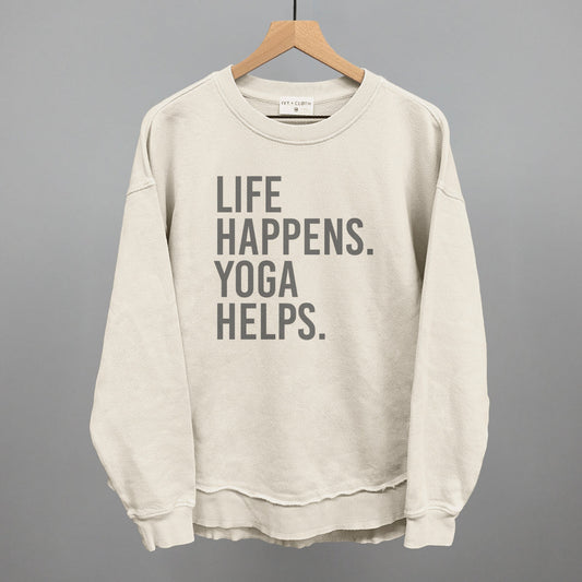 Life Happens Yoga Helps - clothing by TeeHivey.com (Image 1)