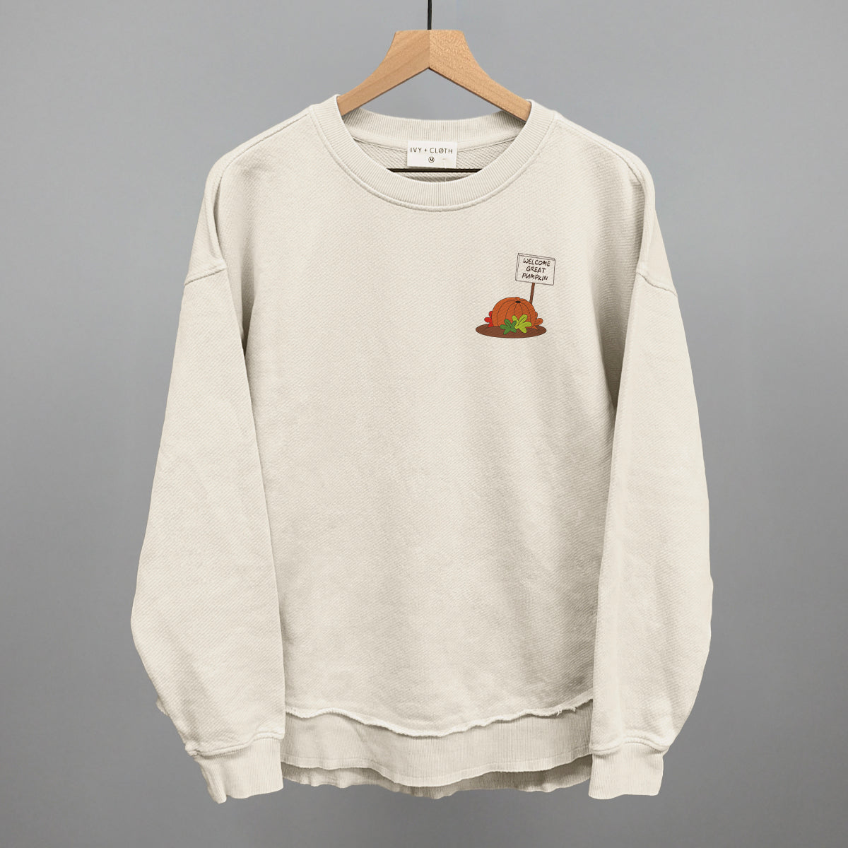 Welcome Great Pumpkin (Left Chest) - clothing by TeeHivey.com (Image 5)