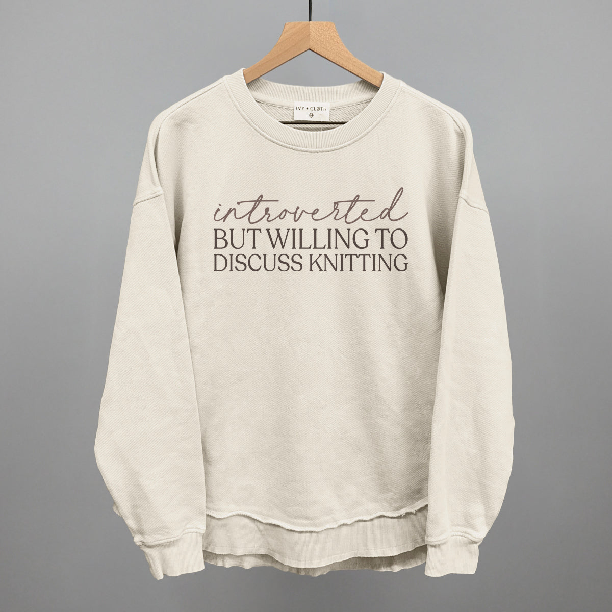 Introverted But Willing To Discuss Knitting - clothing by TeeHivey.com (Image 1)