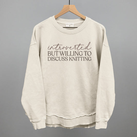 Introverted But Willing To Discuss Knitting - clothing by TeeHivey.com (Image 1)