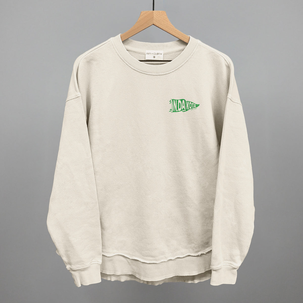 North Dakota Pennant Flag (Left Chest) - clothing by TeeHivey.com (Image 4)