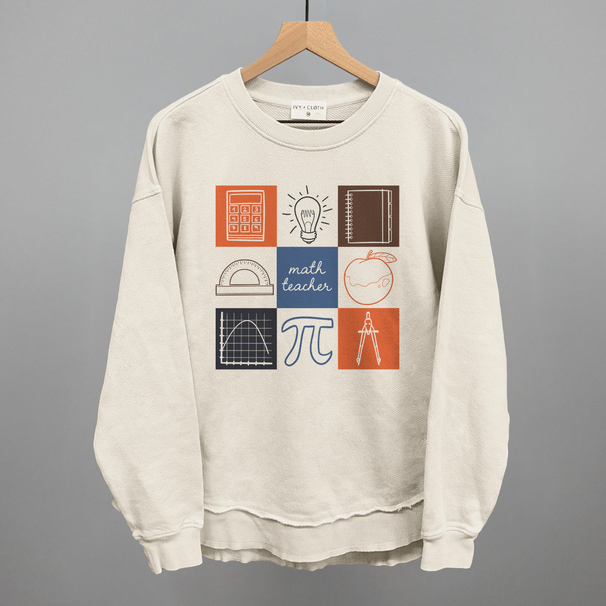 Math Teacher Doodle Grid - clothing by TeeHivey.com (Image 5)