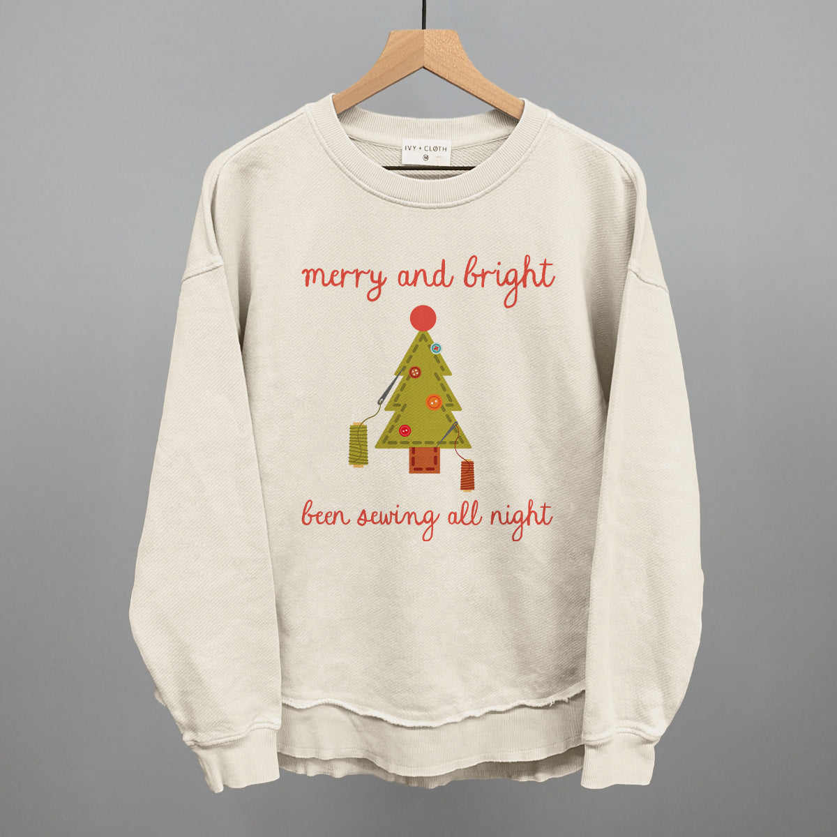 Merry and Bright Been Sewing All Night - clothing by TeeHivey.com (Image 5)